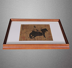 岗巴书画装裱配框服务案例